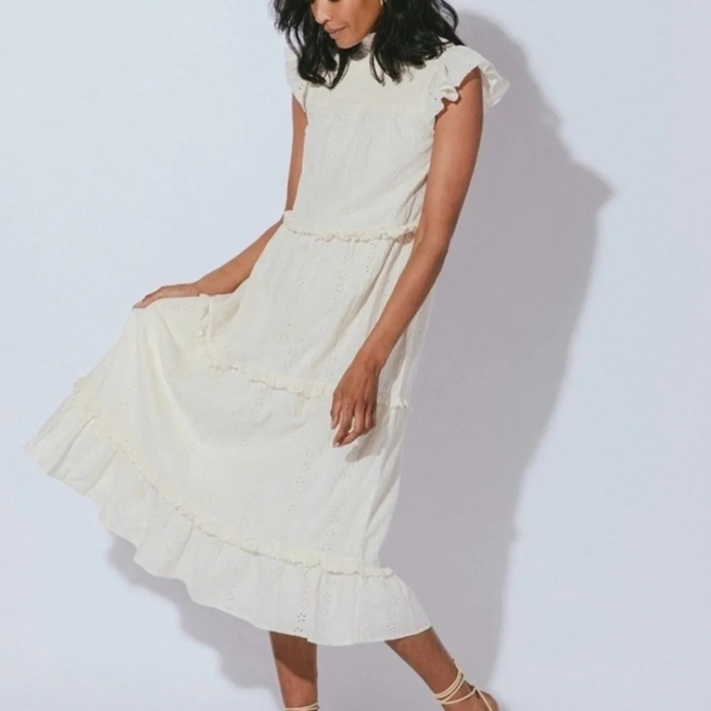 Cleobella Smocked Dress Midi S